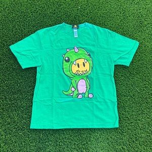 Drew House Dino T-Shirt Green Size : Large